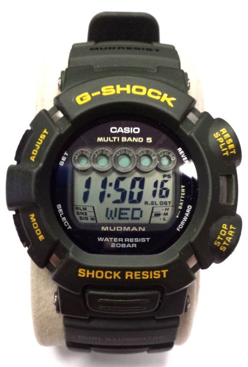 Sold Casio G Shock Mudman Gw A Solar Atomic Green Mod